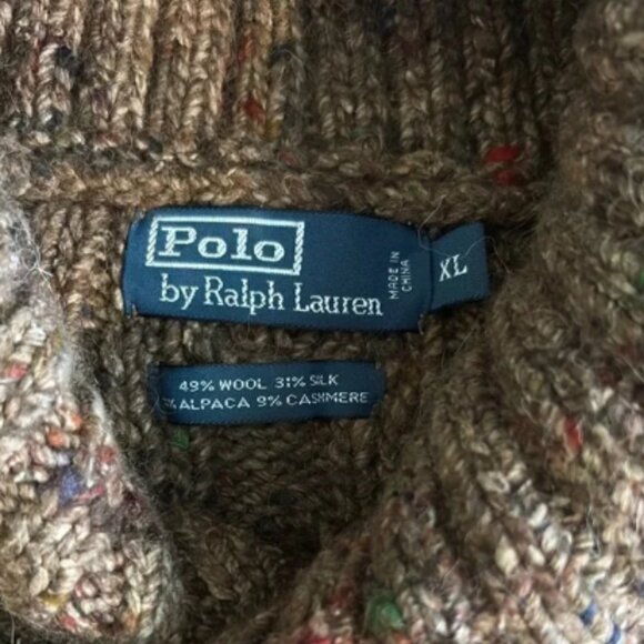 Polo Ralph Lauren Brown Cable Knit Sweater - Picture 3 of 6